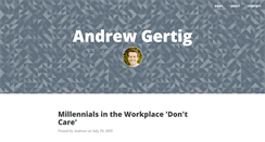 Desktop Screenshot of andrewgertig.com